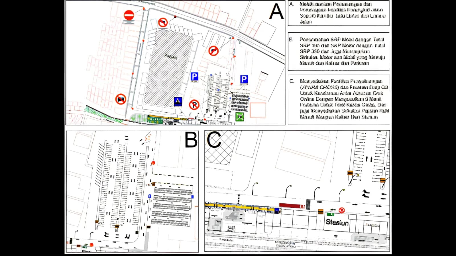 Siteplan peningkatan Stasiun Rangkasbitung
